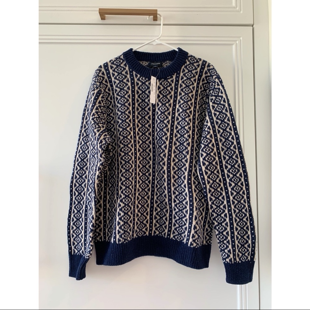 Men’s J Crew Sweater Sz L NWT NEW WITH TAGS 100% wool
